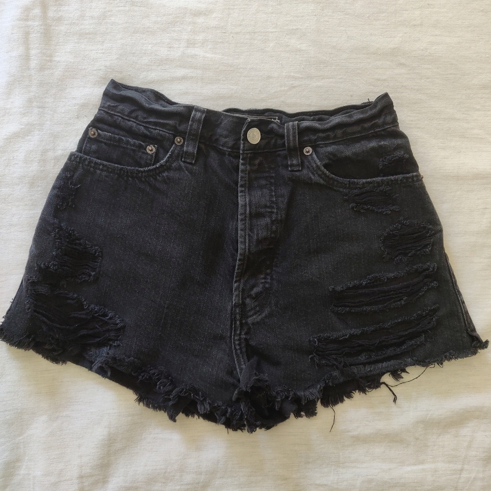Distressed High Waisted Shorts